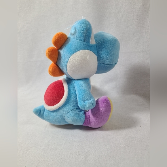 Super Mario Yoshi Stuffed Animal Plush Light Blue Purple Red 2018 Nintendo - Picture 3 of 5